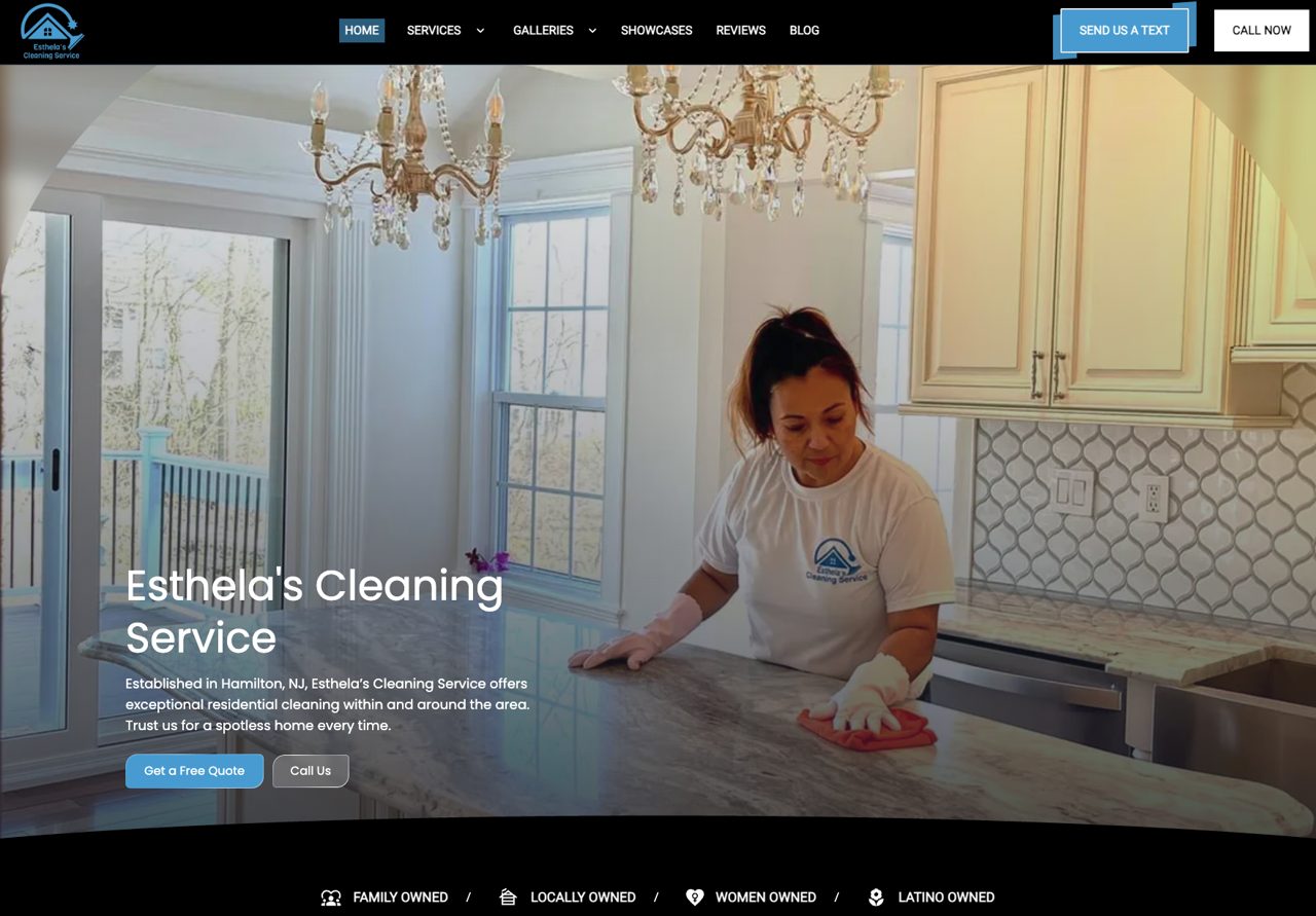 Esthela's Cleaning Service website